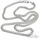 Edelstahl Kette hochwertige Halskette klassische Panzerkette silber 50cm 5mm