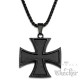 Schwarzes Eisernes Kreuz Anhänger aus Edelstahl schwarzer Orden Männer Halskette