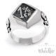 Massiver Edelstahl Biker Ring 1%er Onepercenter Einprozenter Outlaw Gesetzlos 1%