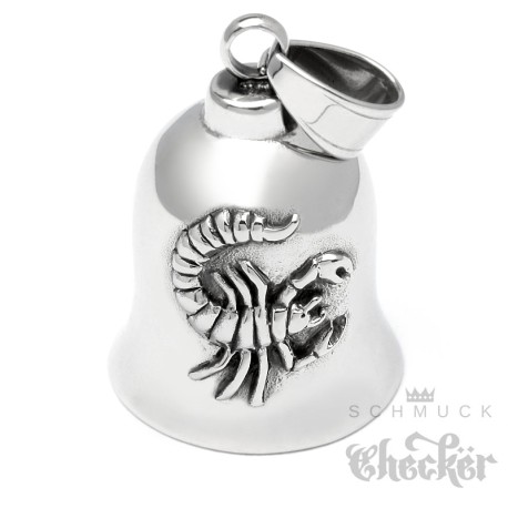 Skorpion Biker-Bell Sternzeichen Glücksbringer Geschenk für Motorradfahrer Horoskop