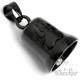 Schwarze Bikerbell mit Bärentatze Motorrad Edelstahl Glücksbringer Geschenkidee