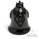 Schwarze 1%er Biker-​Bell aus Edelstahl Onepercenter Outlaw Geschenk Motorrad-​Club