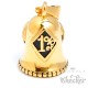 Goldene 1%er Biker-​Bell aus Edelstahl Onepercenter Outlaw Geschenk Motorrad-​Club