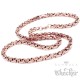 Edelstahl Königskette Roségold Herren Damen Halskette Biker Hiphop Byzantiner Kette
