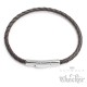 Echt Leder Herren Armband 8mmØ 6mmØ 4mmØ braun geflochten Edelstahl Schließe