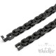 Schwarze Königskette mit passendem Armband Schmuckset aus Edelstahl Männerschmuck