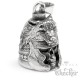 Wolf Centurio Totenkopf Bikerbell aus Edelstahl Motorrad Glücksbringer Geschenk
