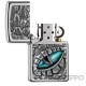 Zippo mit Echsen-Auge detailliertes 3D-Motiv Hochwertiges Sturmfeuerzeug Original