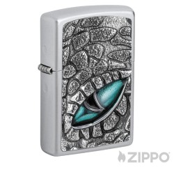 Zippo mit Echsen-Auge detailliertes 3D-Motiv Hochwertiges Sturmfeuerzeug Original