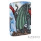 Premium Zippo mit zwei kämpfenden Drachen 540° Motiv Original Feuerzeug Made in USA