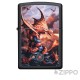 Schwarzes Feuerzeug mit rotem Feuerdrachen Zippo Drache Sturmfeuerzeug Made in USA