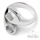 Edelstahl Herren Ring Schraubenschlüssel Mechaniker Gabelschlüssel silber massiv