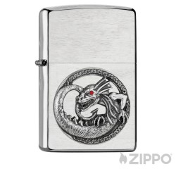 Baby-Drache mit funkelnd rotem Auge Original Zippo Sturmfeuerzeug Geschenkidee