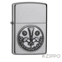 Kaminkehrer Schornsteinfeger Handwerker Zunftzeichen Original Zippo Sturmfeuerzeug