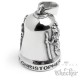 Edelstahl Motorrad-Glocke mit St. Christophorus Biker Geschenk Moped Glücksbringer