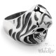 Sensenmann Edelstahl Biker Ring Samcro Ghost Rider Horror silber detailliert