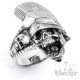 Edelstahl Ring Totenkopf Römer Centurio Legionär Gladiator silber detailliert
