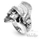 Edelstahl Ring Totenkopf Römer Centurio Legionär Gladiator silber detailliert