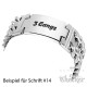 Herren Armband mit Wunsch-Gravur breites Edelstahl-Armband individuell Männer Geschenk