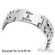 Herren Armband mit Wunsch-Gravur breites Edelstahl-Armband individuell Männer Geschenk