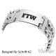Herren Armband mit Wunsch-Gravur breites Edelstahl-Armband individuell Männer Geschenk
