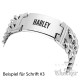 Herren Armband mit Wunsch-Gravur breites Edelstahl-Armband individuell Männer Geschenk
