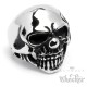 Edelstahl Ring silber LA Westcoast Totenkopf Clown Träne Pik 13 Art Hiphop Biker