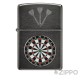 Zippo mit Dart-Scheibe und 3 Pfeilen hochwertiges 3D-Emblem auf Sturmfeuerzeug