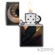 Zippo mit Rabe Mond und Sternen Mystische Geschenkidee Benzinfeuerzeug Made in USA