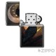 Zippo mit Rabe Mond und Sternen Mystische Geschenkidee Benzinfeuerzeug Made in USA