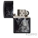 Zippo mit Wölfen heulender Wolf blaue Augen Sturmfeuerzeug Original Made in USA