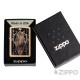 Goldenes Zippo mit Eule mystische Muster Zauberbuch Feuerzeug Sammler Geschenk