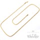 Edelstahl Damen Herren Kette Halskette Kordelkette Gold gedreht hochwertig 55cm