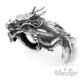 XXL Edelstahl Herren Armreif Armband asiatischer Drache Armspange silber Biker