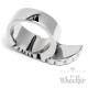 Massiver Edelstahl Ring Damen Herren Männer großer Flügel silber Freiheit Biker