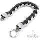 Edelstahl Herren Armband Bikerschmuck Panzerkette Totenkopf echt Leder Biker
