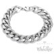Breites XL Edelstahl Herren Armband Panzerarmband Panzerkette silber 22cm Biker