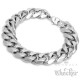 Breites XL Edelstahl Herren Armband Panzerarmband Panzerkette silber 22cm Biker