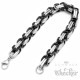 Edelstahl Herren Männer Byzantiner Armband Königskette Königsarmband silber schwarz