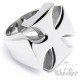 Massiver Edelstahl Bikerring Eisernes Kreuz Herren Ring silber Bikerschmuck
